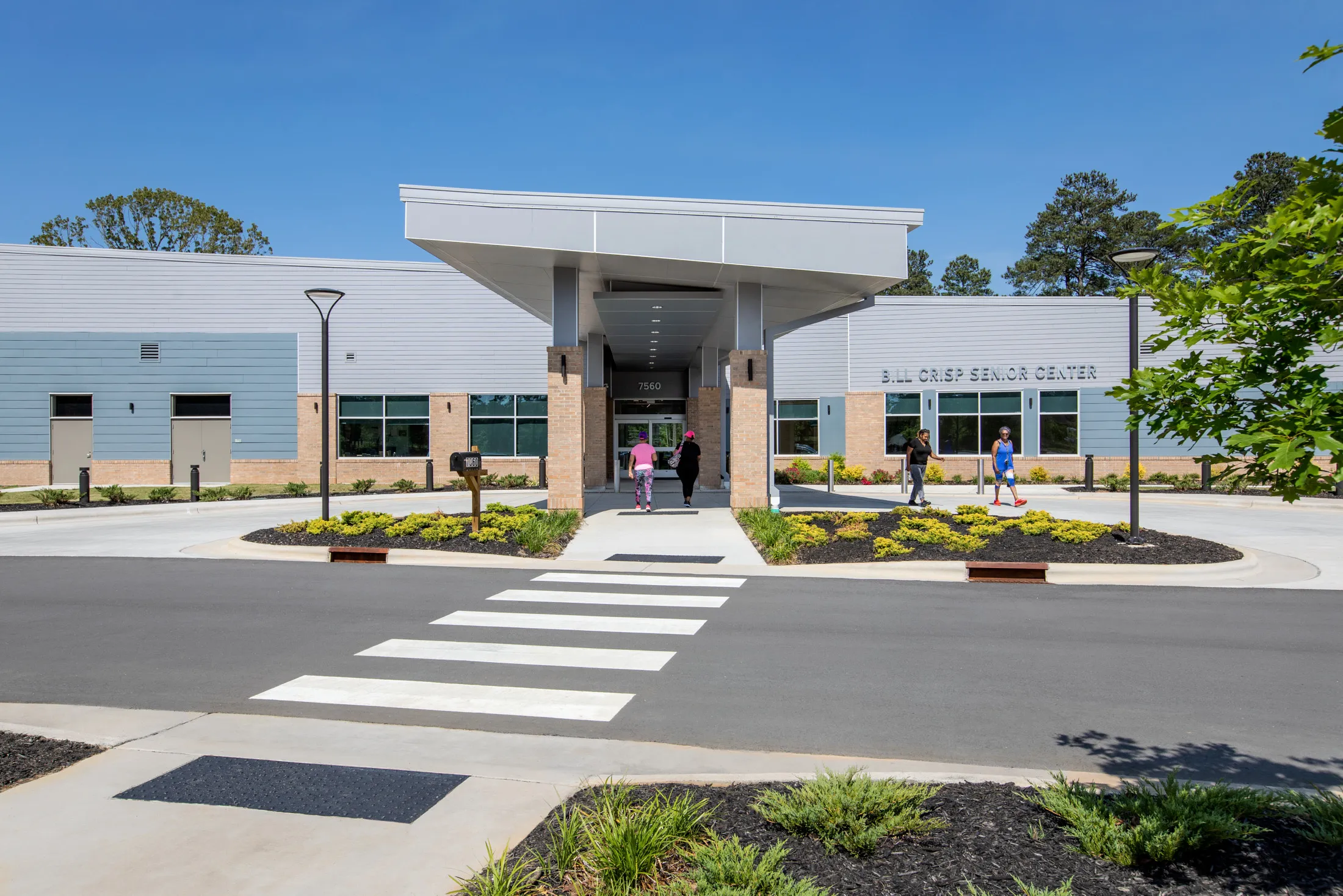 Exterior of the Bill Crisp Senior Center by HH Architecture